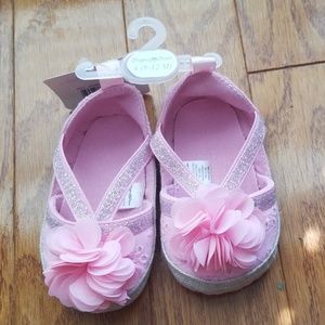 Pink baby girl shoes